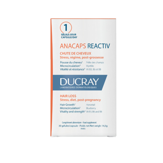 Ducray Anacaps reactiv Добавка за коса 30 капсули