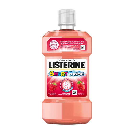Вода за уста Листерин детска smart rinse 250мл
