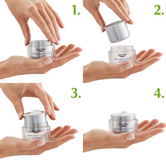Eucerin Hyaluron-Filler дневен крем SPF 15 пълнител 50 мл