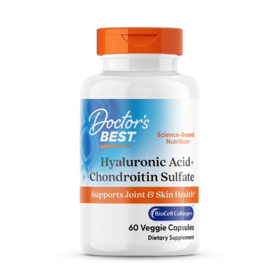 Хиалуронова киселина + Хондроитин за здрави стави капсули х60 Doctor's Best