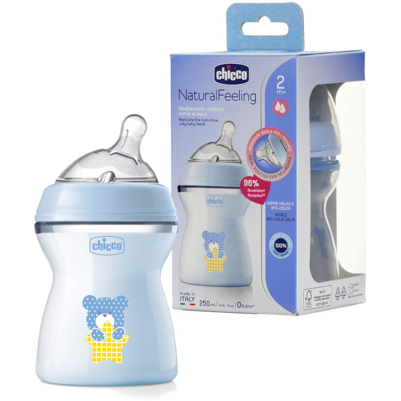 Шише NF PP 2м+ момче 250мл Chicco