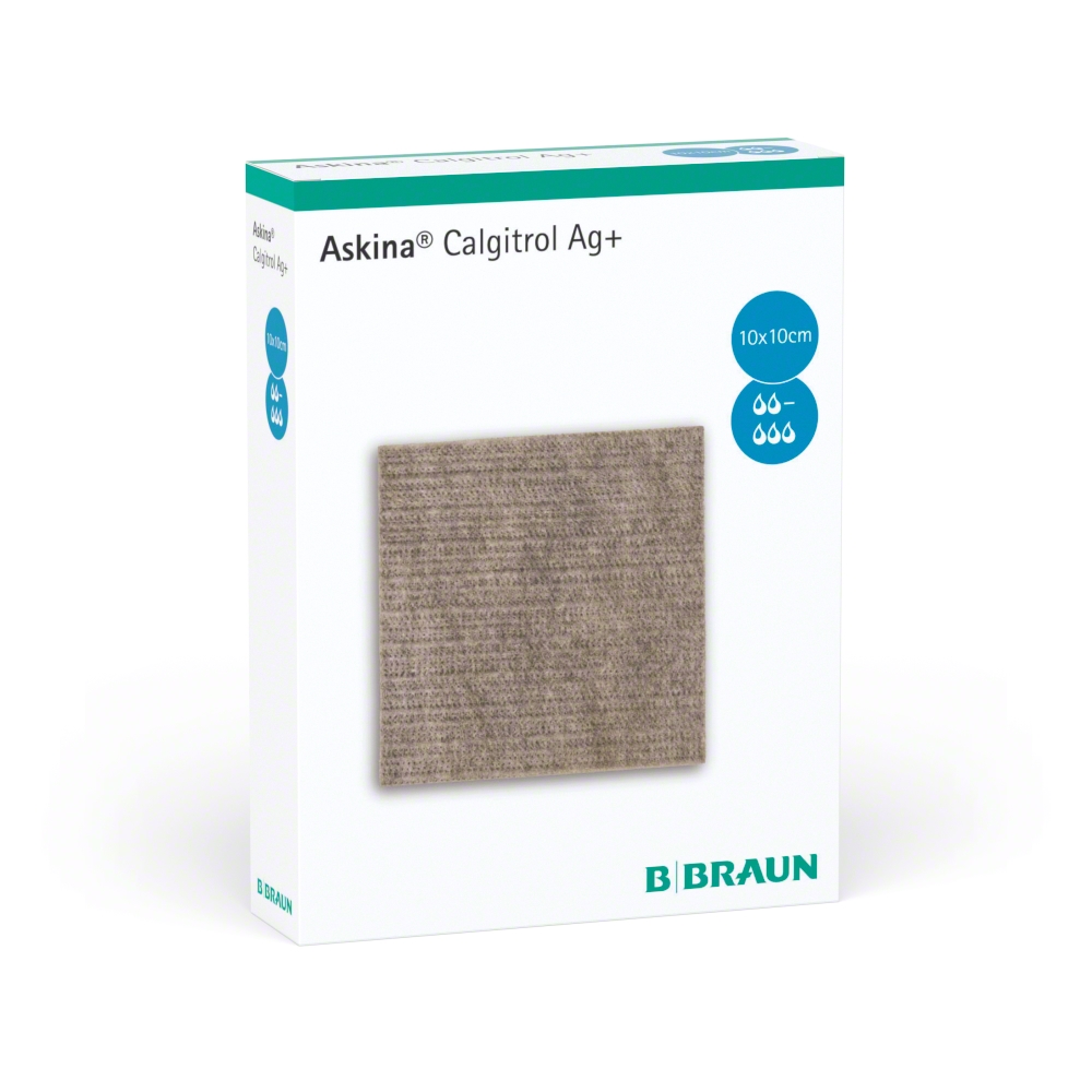 Askina Calgitrol Ag Стерилна превръзка 10х10 см х10 броя