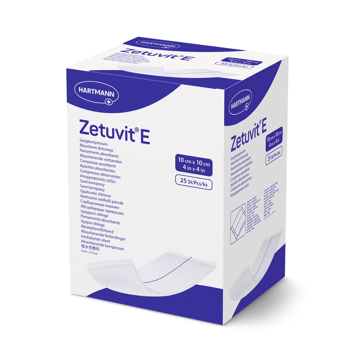 Зетувит стерилна превръзка абсорбираща 10/10 x25 413770
