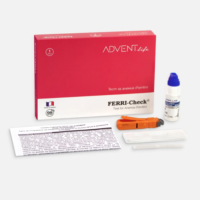 Тест за откриване на дефицит на желязо в кръвта х1