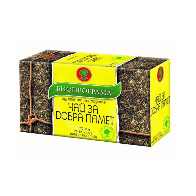 Чай за добра памет филтър х20 Биопрограма