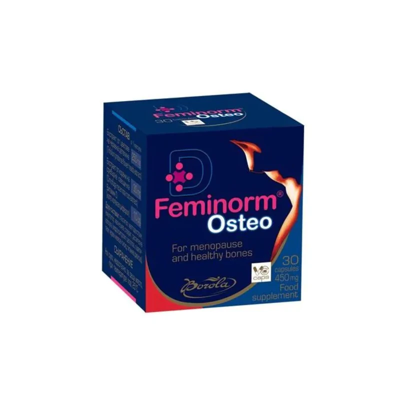 Феминорм Остео капсули при менопауза и за здрави кости 450 мг х30