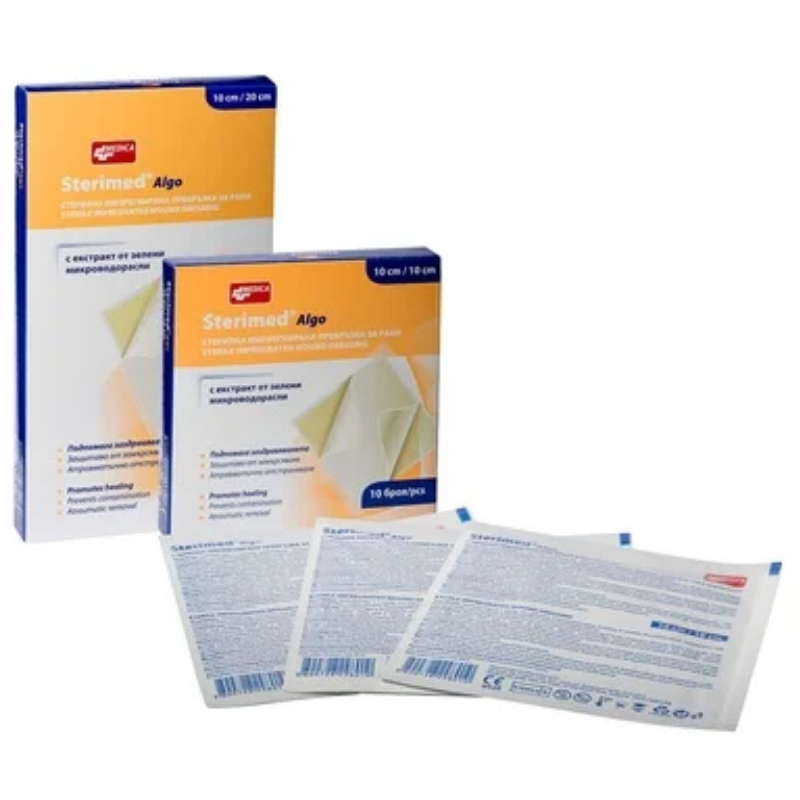 Sterimed algo стерилна импрегнирана превръзка за рани 10см/20см х10