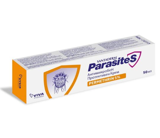 Сантадерм антимикробен протективен крем с перметрин 5% 50мл