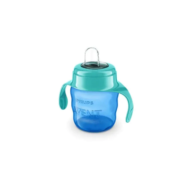 Чаша със силиконов улей 200 мл синя 6м.+ Avent