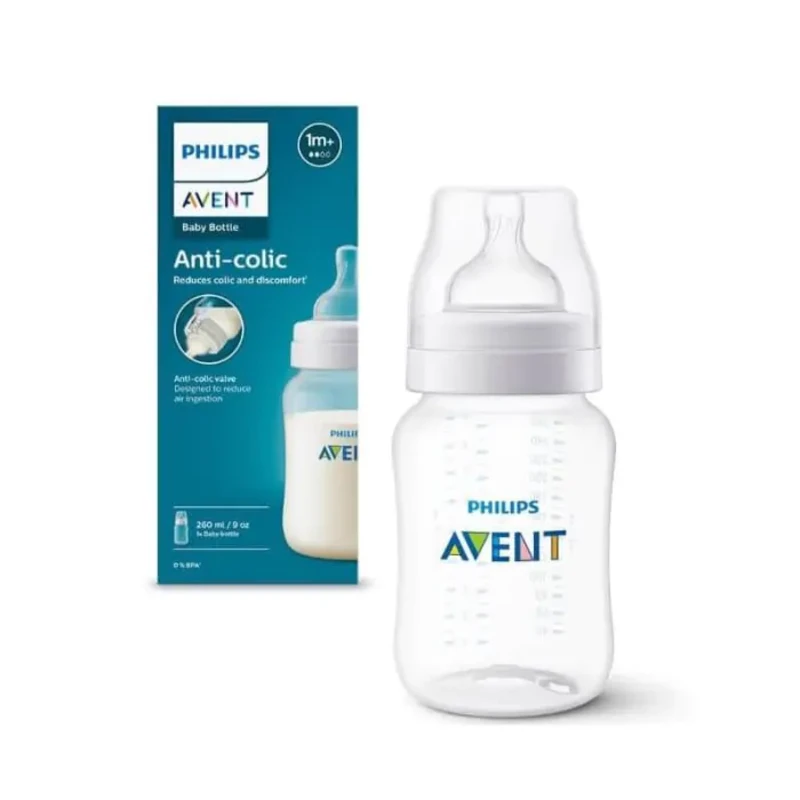 Бутилка Anti-Colic 260 мл биберон 2 дупки 1м+ Avent