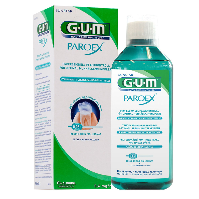 Вода за уста paroex 0,06% 500мл GUM