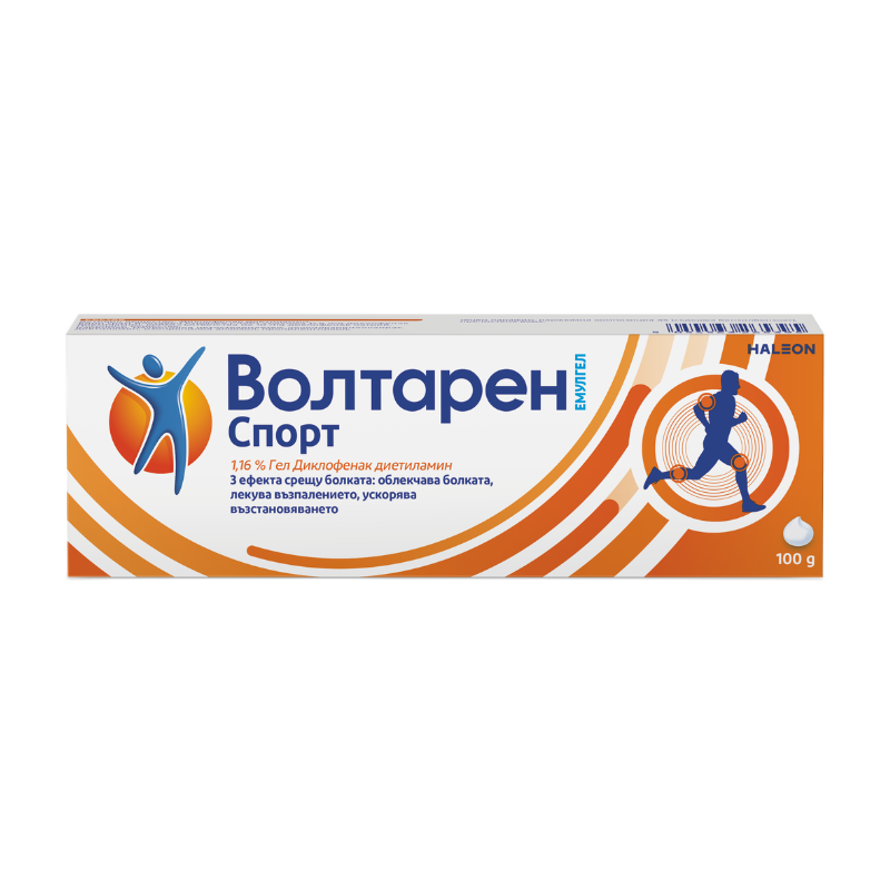 Волтарен Емулгел Спорт 1,16% Гел 100гр
