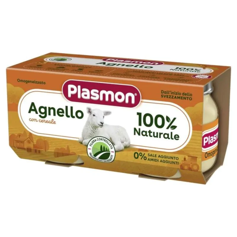 Пюре от агнешко месо за деца 6М+ 80Г х2 Plasmon