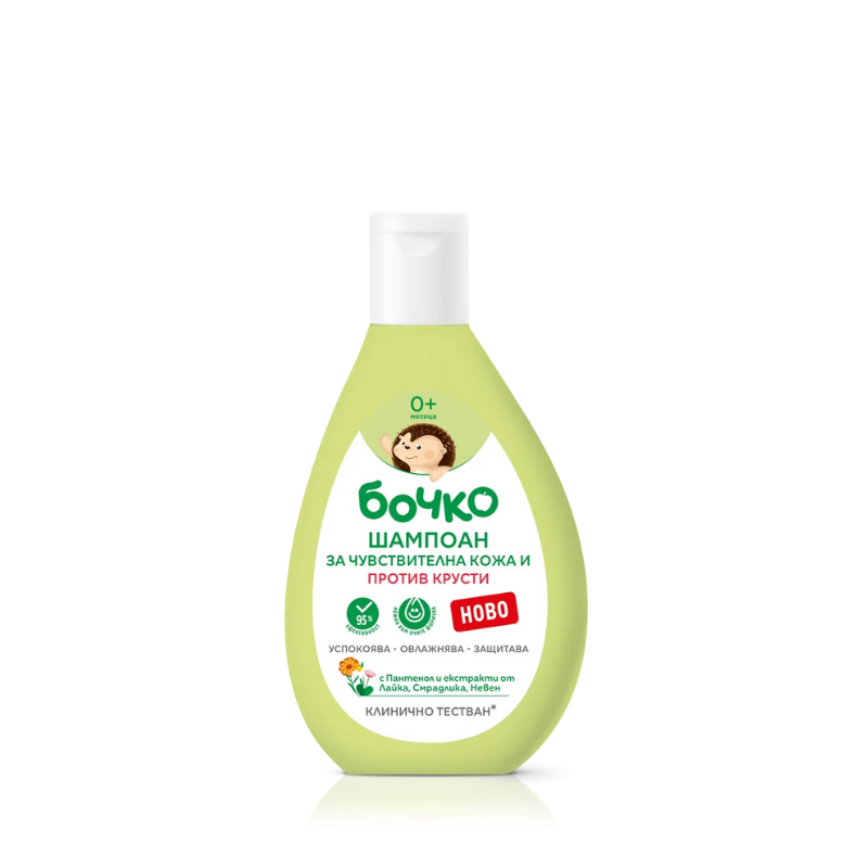 Бочко Шампоан за чувствителна кожа и против крусти