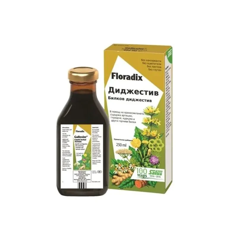 Floradix Digestive сироп за подпомагане на храносмираления тракт 250мл