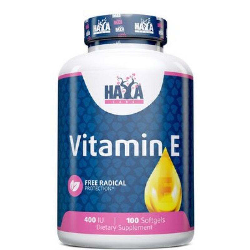 Витамин Е 400 IU за аниоксидантна защита x100 меки капсули Haya Labs