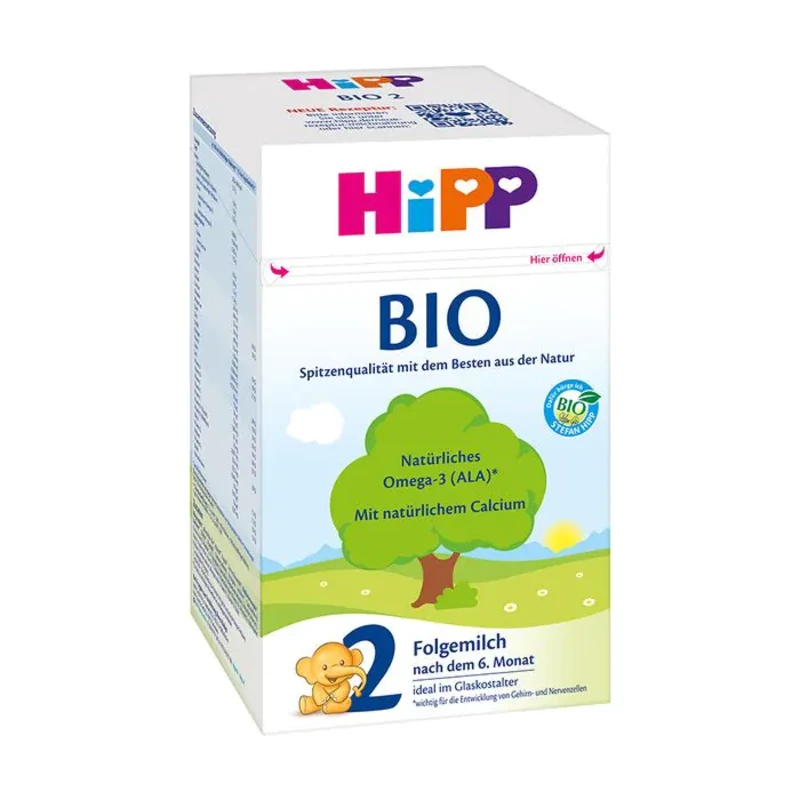 HiPP 2 BIO адаптирано мляко за кърмачета 600гр /2006/