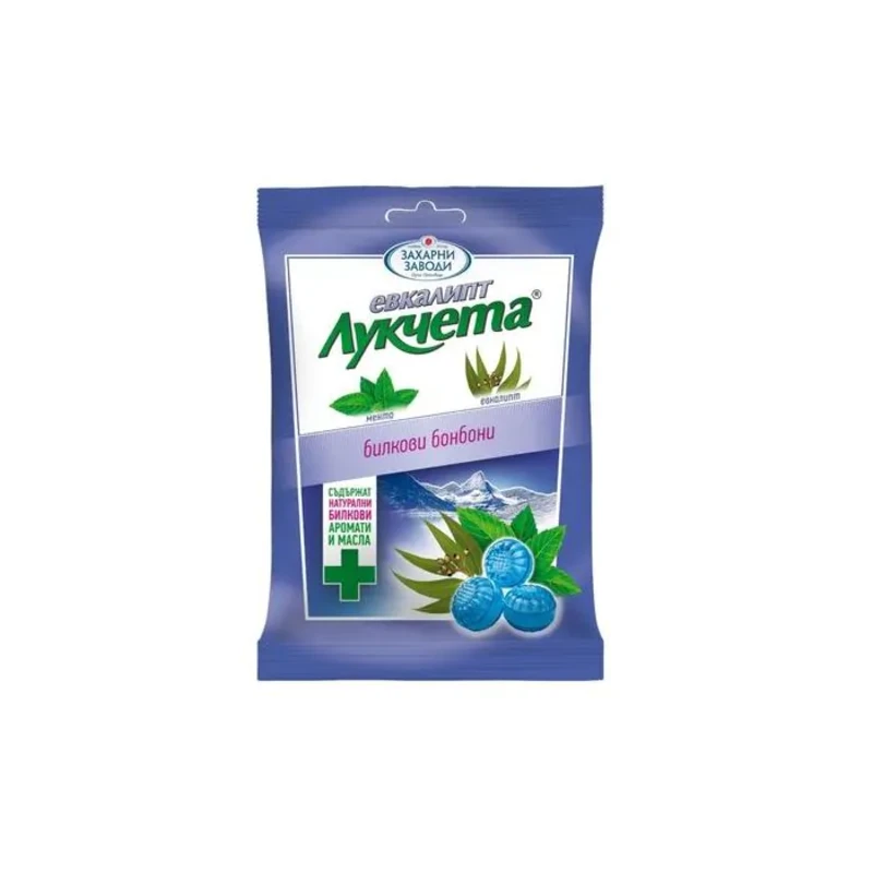 Бонбони Лукчета евкалипт 75г