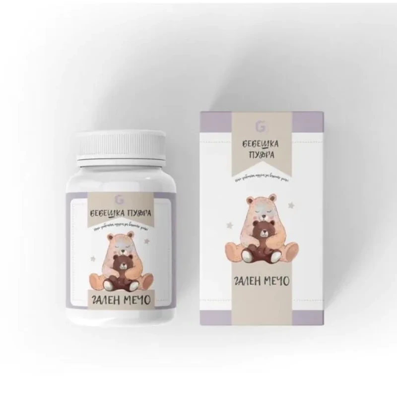 Мечо Бебешка пудра 50гр Розова Galen