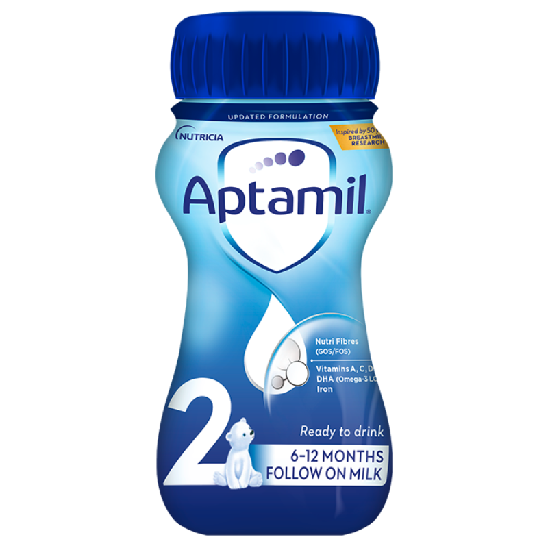 Aptamil 2 Liquid течна формула 200 ml от 6 до 12 месеца