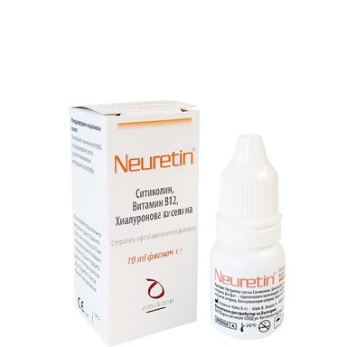 Неуретин флакон при дразнене, парене на очите 10мл