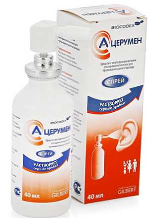 А-церумен спрей за отстраняване на ушна кал 40мл