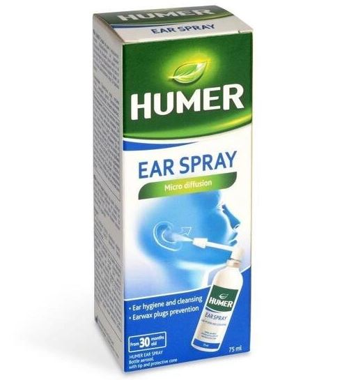 Хюмер спрей за почистване на ушите 75мл