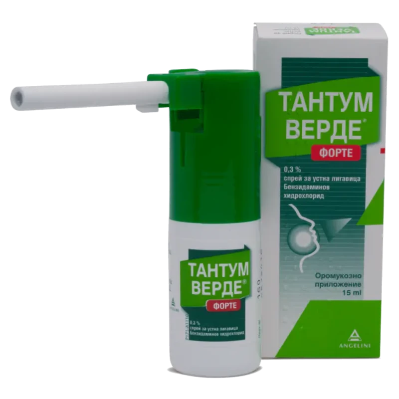 Тантум верде форте спрей 0,3% при простуда и грип 15мл