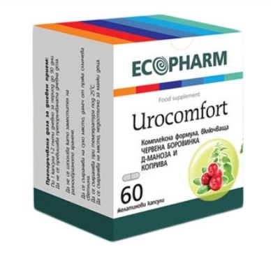 Урокомфорт капсули при цистит х60 Ecopharm