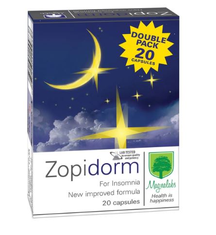 Зопидорм капсули при безсъние х10 + 10 капсули Magnalabs