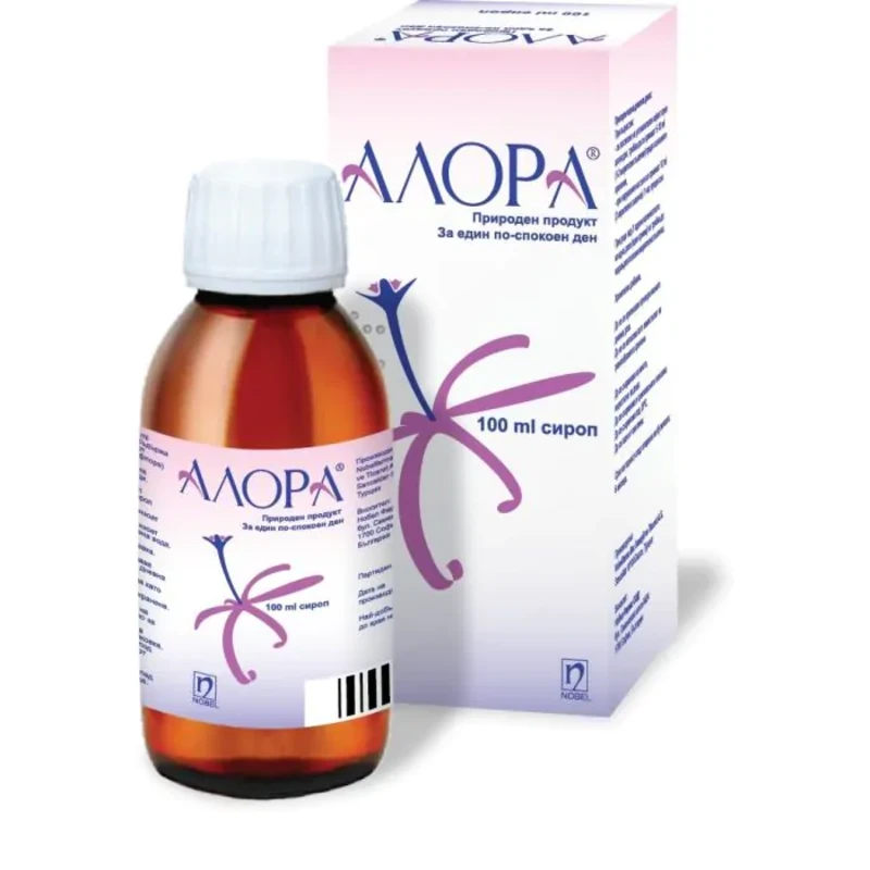 Алора сироп при стрес и безсъние 100 мл Nobel Pharma