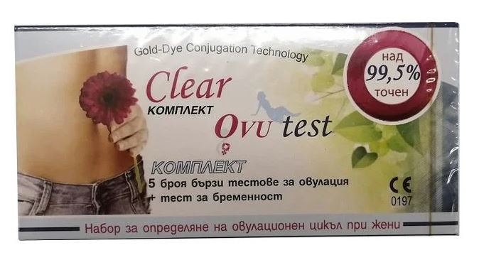 Тест за овулация clear ovu х 5+1бр тест за бременност