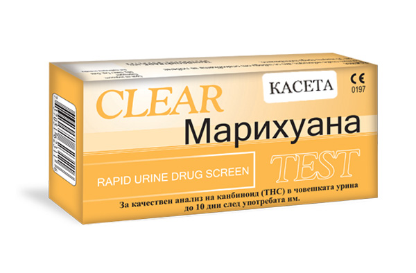 Тест за наркотици марихуана касета clear