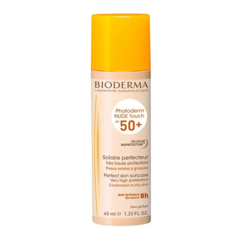 Bioderma Photoderm Nude touch Слънцезащитен тониран крем SPF50+ златист цвят 40 мл