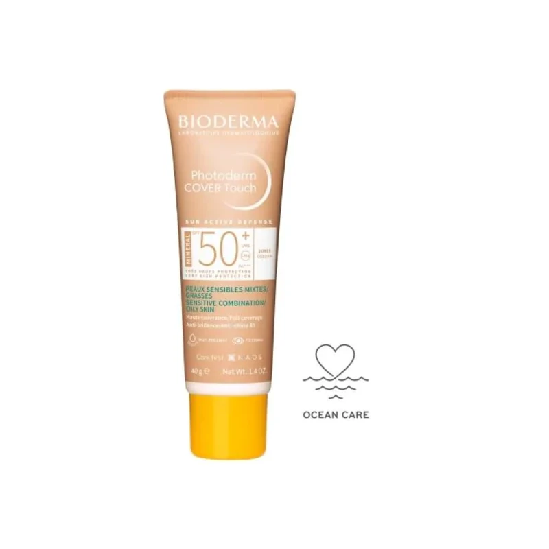 Bioderma Photoderm Cover touch Минерален слънцезащитен тониран крем SPF50+ тъмен цвят 40 гр