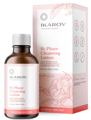 Почистващ двуфазен лосион за лице роза и жожоба 100мл