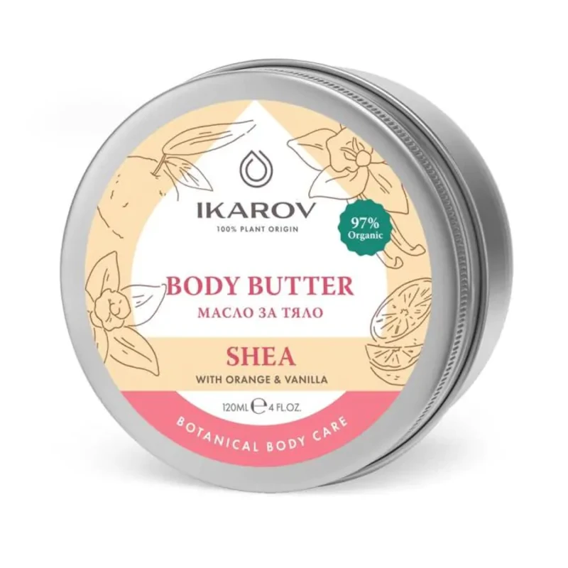 Масло за тяло ший портокал/ванил био 120мл икаров