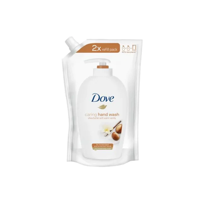 Dove Caring Hand Wash Течен сапун за ръце с масло от ший и ванилия - пълнител 500 мл