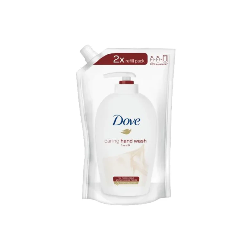 Dove Caring Hand Wash Fine Silk Течен сапун за ръце - пълнител 500 мл