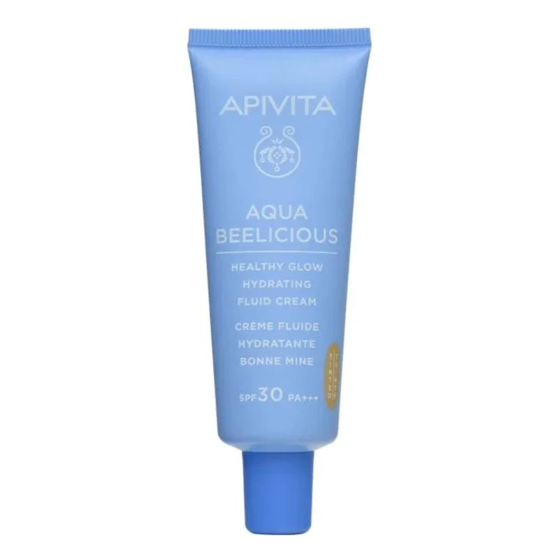 Apivita aqua beelicious тониран хидратиращ озаряващ флуид за лице SPF30 40мл