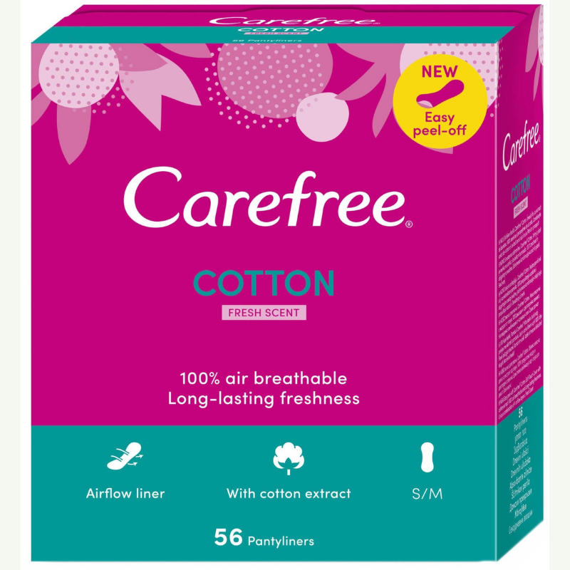 Carefree ежедневни превръзки Cotton Fresh 56 бр.