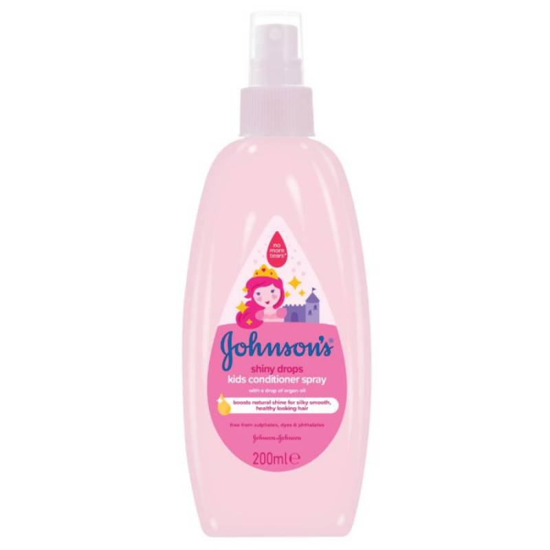 Johnson’s Shiny Drops Детски спрей-балсам за блясък на косата 200 мл