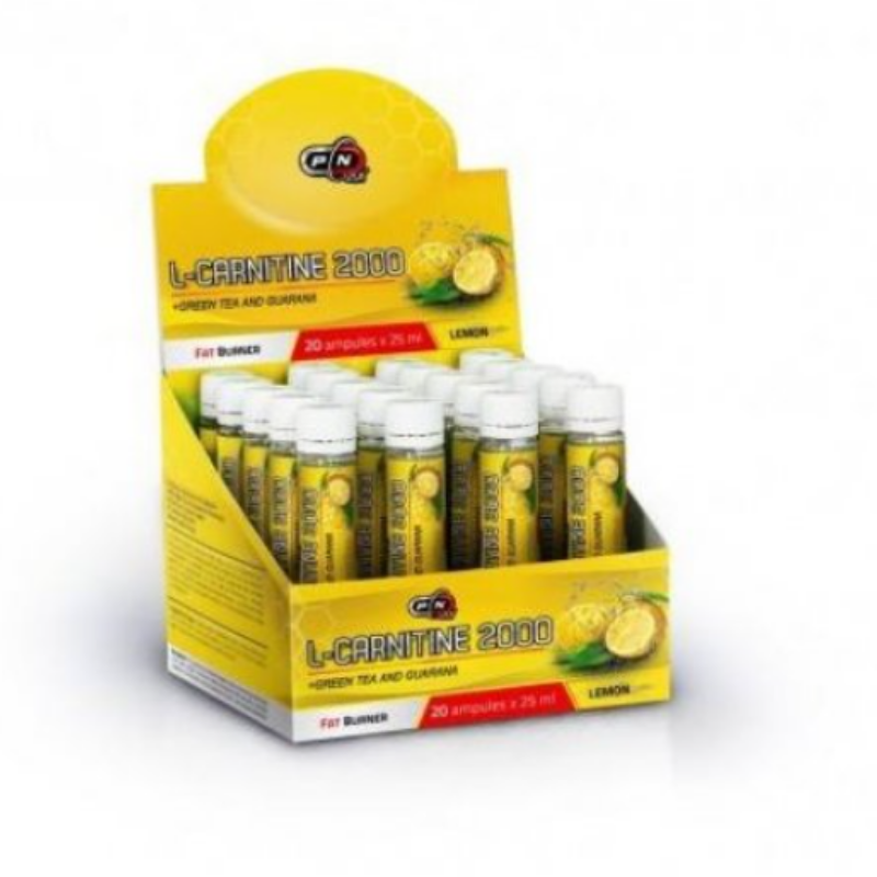 Carnitine green tea &amp; guarana lemon ампули 2000мг 25мл