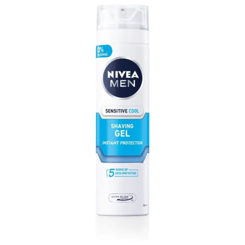 Nivea men гел за бръснене sensitive cool 200мл