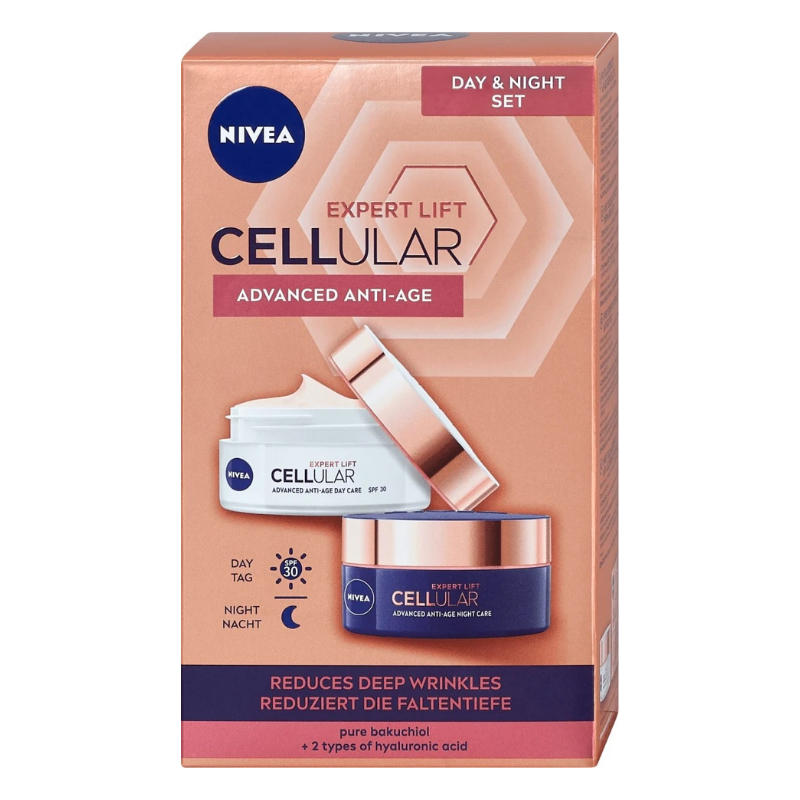 Nivea cellular expert lift дневен+нощен крем 50мл х2