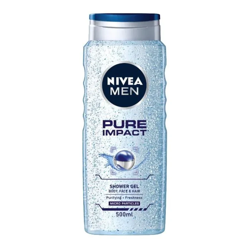 Nivea men pure impact душ-гел за мъже 500мл