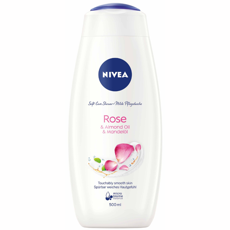 Nivea rose&amp;almond oil душ-гел за тяло 500мл