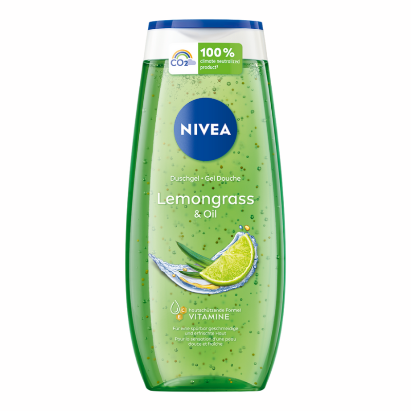 Nivea lemongrass&amp;oil душ-гел за тяло с аромат на лимонова трева 250мл