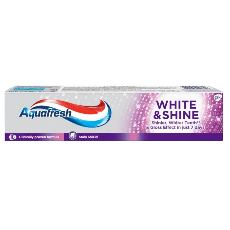 Паста за зъби Aquafresh White &amp; Shine с избелващ ефект 100 мл
