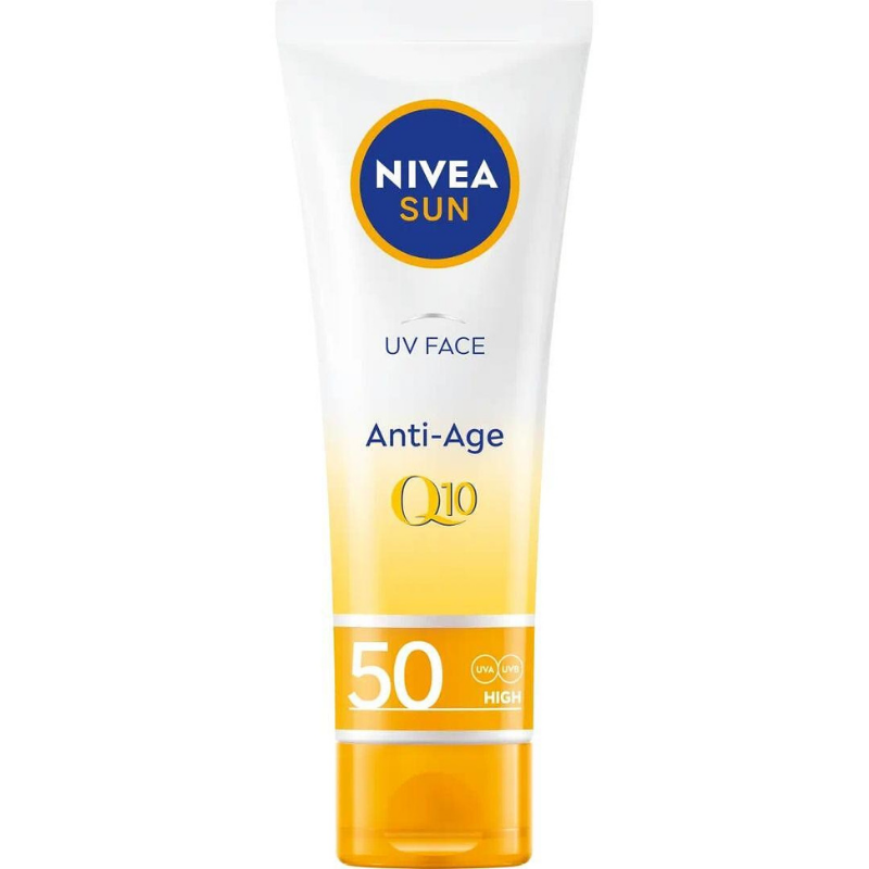 Nivea Sun Q10 Anti-Age &amp; Anti-Pigments Слънцезащитен крем за лице SPF50 50 мл